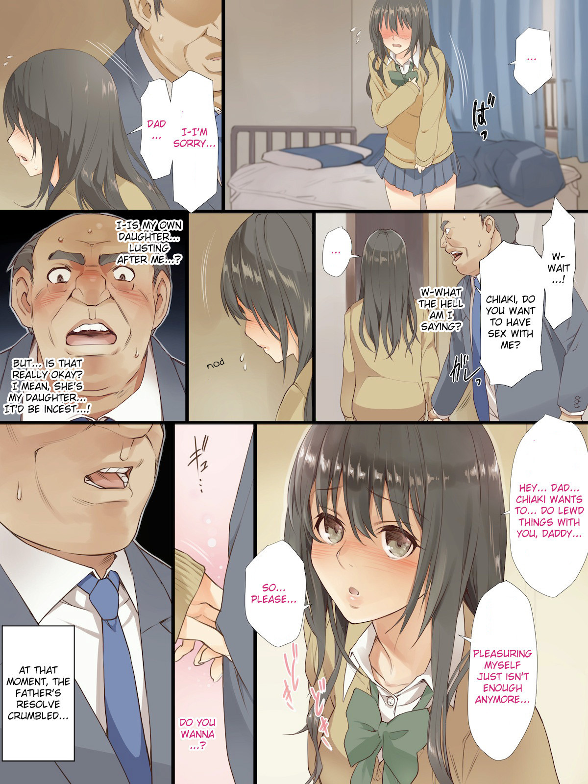 Musume to Chichi ga Nakadashi Hatsu Ecchi | First Creampie Sex Between  Father and Daughter - Page 4 - 9hentai - Hentai Manga, Read Hentai, Doujin  Manga